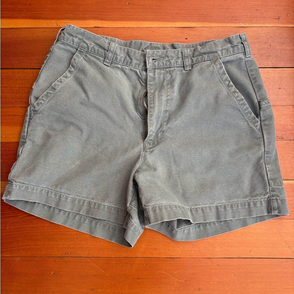 Vintage Patagonia Men's Shorts - Green/Gray